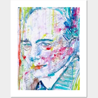 ROBERT MUSIL - watercolor portrait .2 Posters and Art